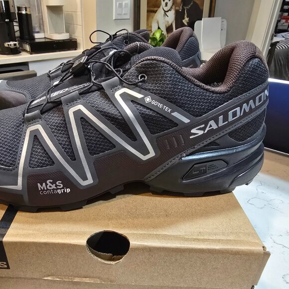 Salomon Speedcross 3 GTX Goretex NEW 11 Phantom Blk/Coffee Trail Running Shoes - Picture 1 of 9